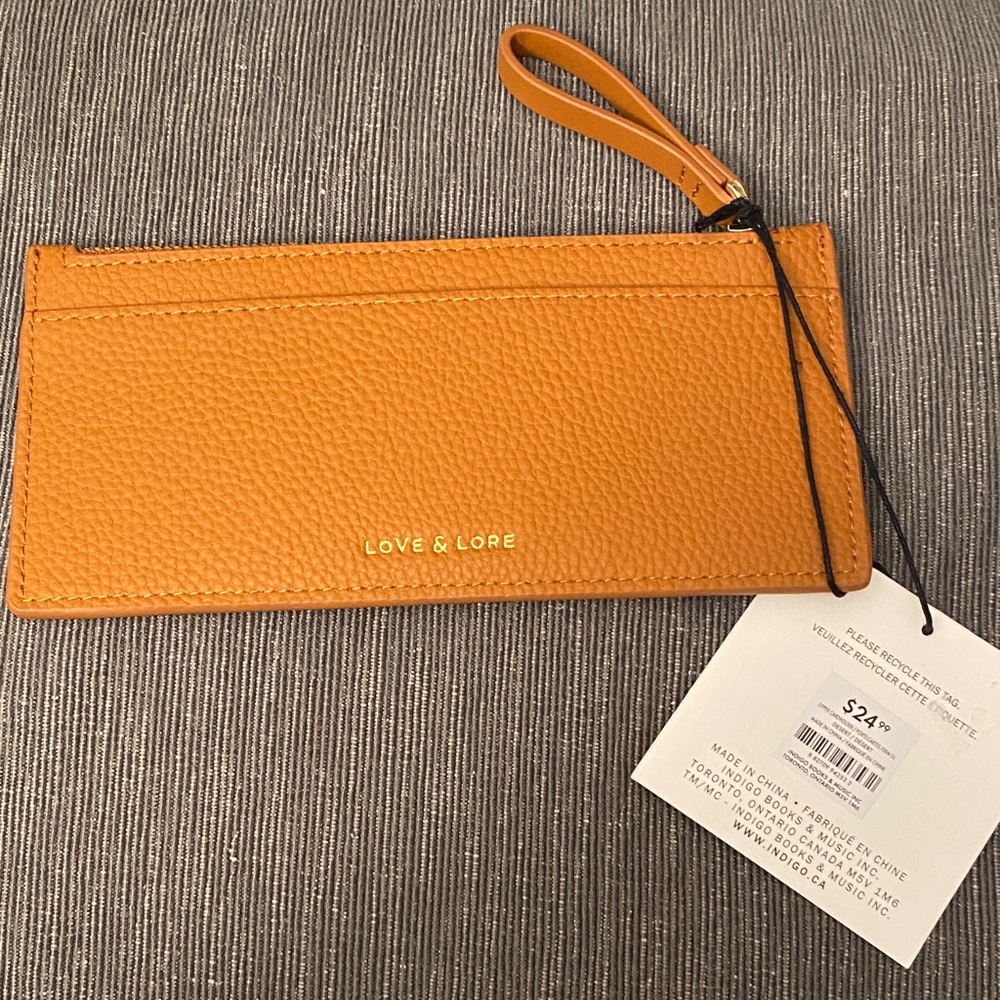 Love & Lore Orange Wristlet Wallet